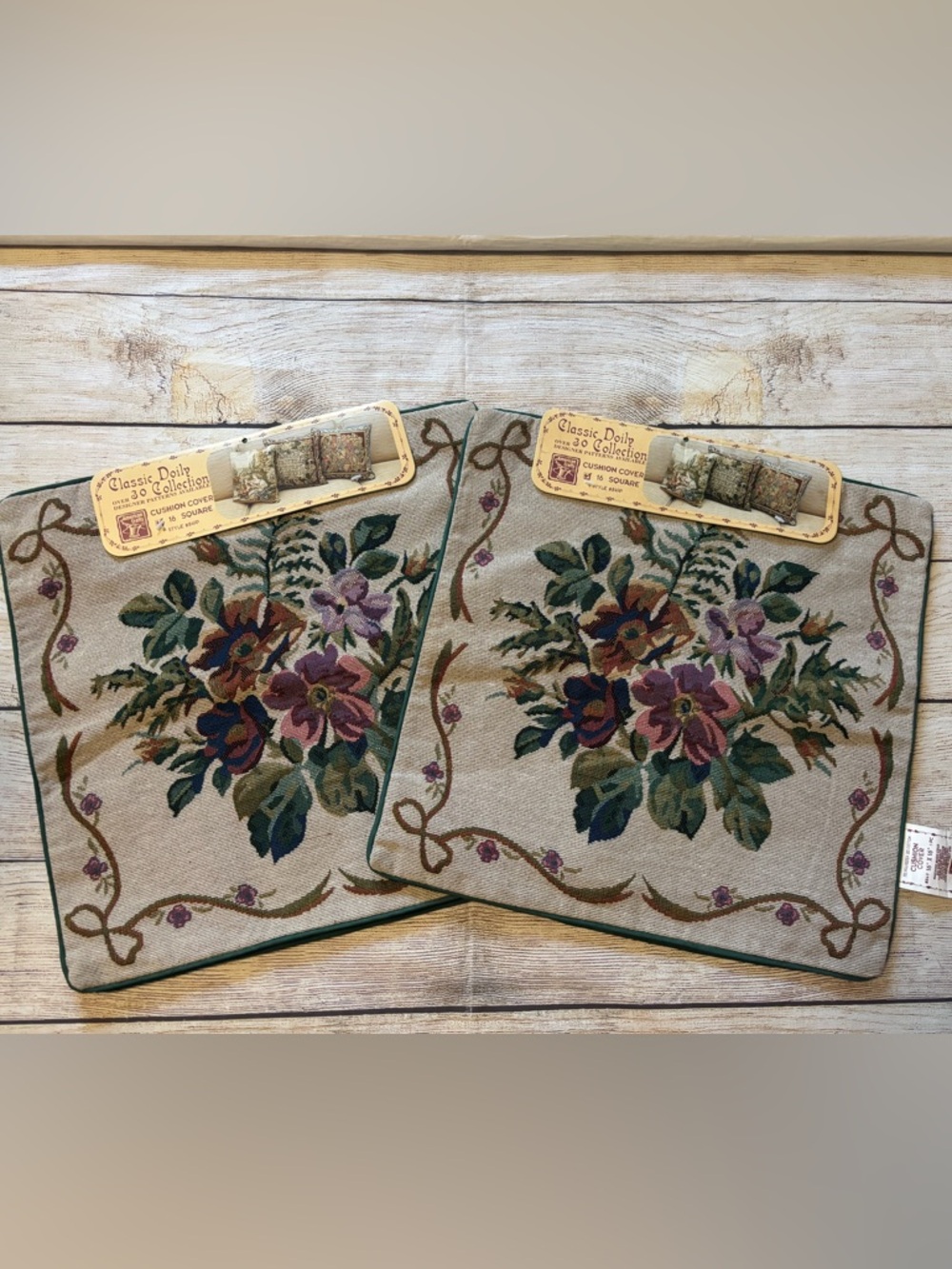 Classic Doily embroidered/tapestry Cushion Cover 16 in style:849P